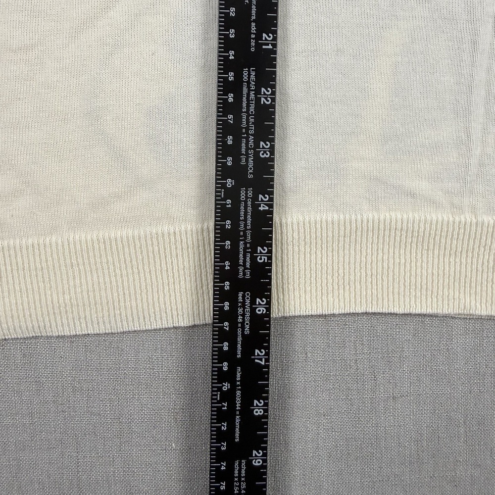 OXKNIT Shirt Men's Size XL V-Neck Polo Beige Dog w/ Glasses 100% Cotton NWT - Picture 7 of 8